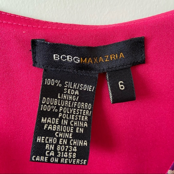 BCBG MAXAZRIA 100% Silk Vintage Ruffle Hem Dress - Picture 8 of 8